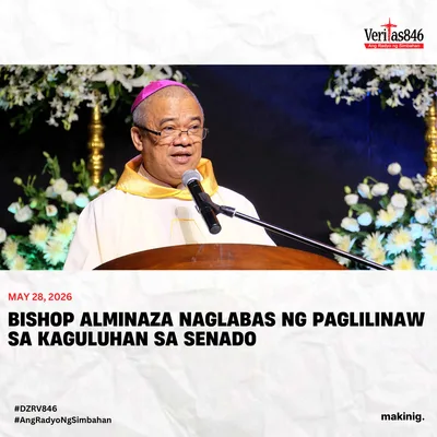 Bishop Alminaza naglabas ng paglilinaw sa kaguluhan sa Senado - VeritasPH