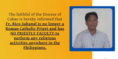Cubao diocese warns faithful against former priest