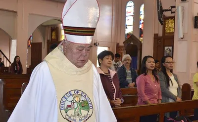 Bring tree seedlings instead of flowers at Bishop Cenzon’s wake, visitors urged