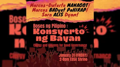 Concert rally laban sa mag-amang Duterte,ilulunsad ng CCGG
