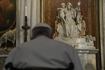 Pope Francis prays rosary for peace in Ukraine and around the world
