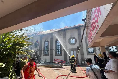 Fire guts Ilagan diocese’s original cathedral