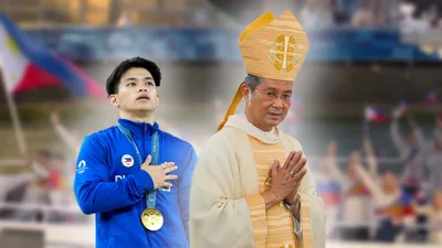 Mga Atletang Pinoy, ‘two-time’ Olympic gold medalist Carlos Yulo: Binigyang pagkilala ng obispo