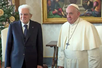 Pope Francis congratulates Italy’s president on re-election