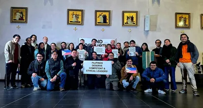 Pinoy students at world’s oldest Catholic university protest corruption in Philippines