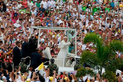 Be the first to take a step for peace, pope says at Mass with victims