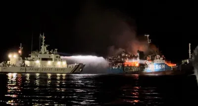 Ferry fire kills 12 in southern Philippines