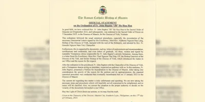 Maasin diocese takes steps amid Vietnamese priestly ordination stir