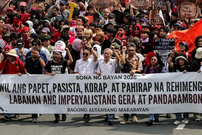 IN PHOTOS: Protest greets Marcos Jr.’s 5th State of the Nation Address
