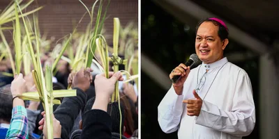 Palm Sunday, simula ng passion death and resurrection of the lord Jesus Christ
