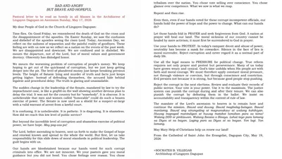 Kudeta sa Senado, tinawag ni Archbishop Villegas na “shameless exercise of political power - VeritasPH