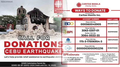 Mga apektado ng lindol sa Cebu, tutulungan ng Caritas Manila - VeritasPH