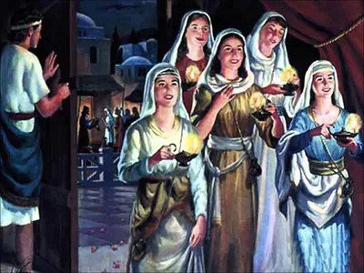 Alert and ready to welcome the bridegroom