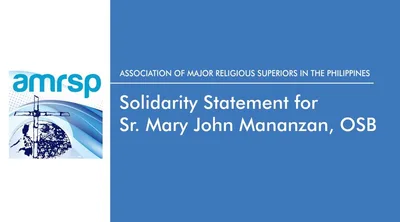 AMRSP solidarity statement for Sr. Mary John Mananzan