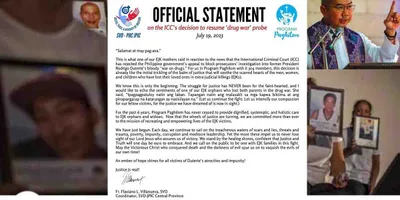 Pagpapatuloy ng ICC probe, isang hakbang sa pagkamit ng katarungan ng mga biktima ng EJK
