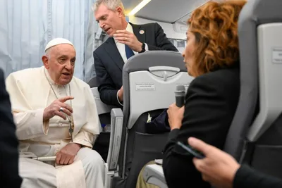 ‘You don’t play with life’: Pope Francis condemns euthanasia, abortion on papal plane