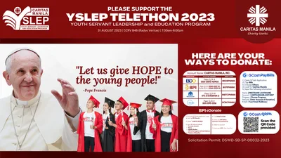 Mamamayan, inaanyayahang makiisa sa YSLEP telethon 2023 sa Radio Veritas