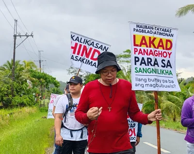 Quezon protest walk presses for ecological justice