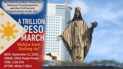 Dadalo sa Trillion Peso March, hinimok na makiisa muna sa banal na misa bago mag-rally - VeritasPH