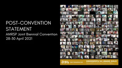 AMRSP Post-Convention Statement