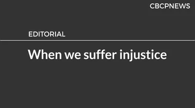 When we suffer injustice