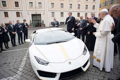 Pope Francis got a Lamborghini, and he’s auctioning it for charity