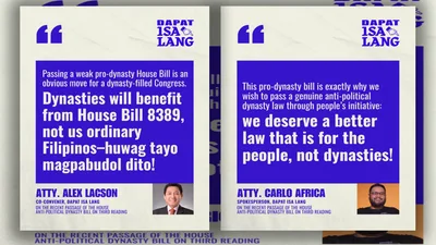 D1L movement, isusulong ang tunay na anti-political dynasty law - VeritasPH