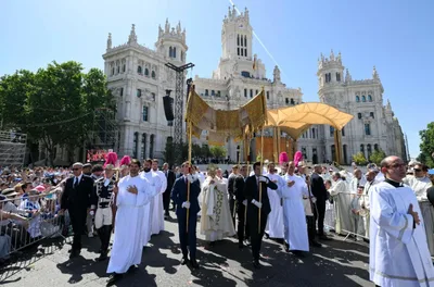 Pope Leo XIV in Madrid: Corpus Christi must not become museum of the past