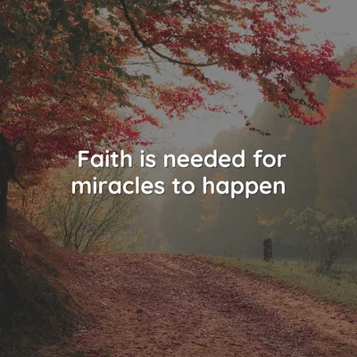 Faith, miracles and our salvation
