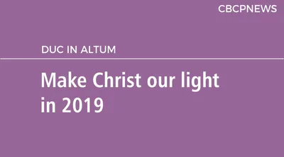 Make Christ our light in 2019