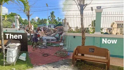 Nawasak na bakod ng St. Vincent Ferrer Church, naitayong muli sa tulong ng Good Samaritans - VeritasPH