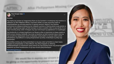 Pag-endorso ng Sangguniang Bayan ng San Fernando sa mining operations ng APMC, pinasusuri ng gobernador - VeritasPH
