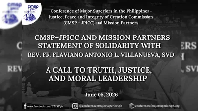 CMSP-JPICC, nagpahayag ng suporta kay Fr. Flavie - VeritasPH