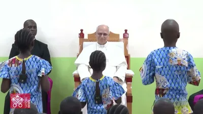 Pope at orphanage in Cameroon: No one is ever forgotten