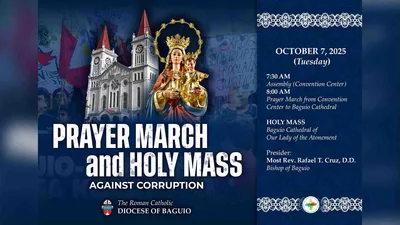 Prayer March at Misa kontra korapsyon, gaganapin sa Baguio - VeritasPH