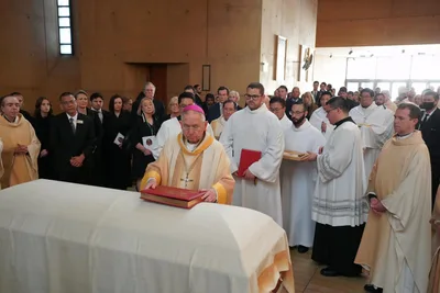 ‘We know that he’s in heaven’: Thousands gather for funeral of Bishop David O’Connell in Los Angeles