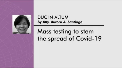 Mass testing to stem the spread of Covid-19