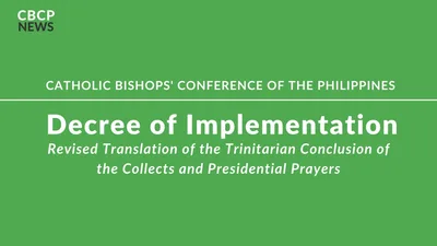 Decree of Implementation on the Revised Translation of the Trinitarian Conclusion of the Collects and Presidential Prayers
