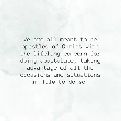 Synodality and today’s apostolate