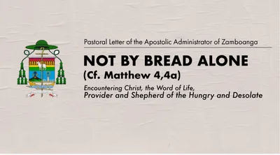 Not by bread alone (Cf. Matthew 4,4a)