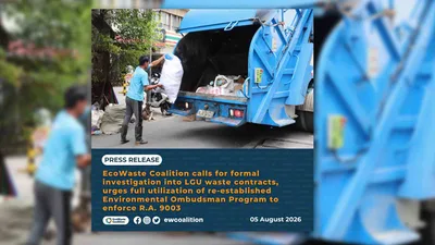 Ombudsman, hinimok ng EcoWASTE na imbestigahan ang kontrata sa basura ng LGU’s - VeritasPH