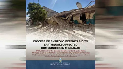 Diocese of Antipolo, nagpadapala ng tulong pinansiyal para sa Mindanao earthquake victims - VeritasPH