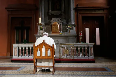 Pope serene despite ‘pain’ over archbishop’s testimony, cardinal says