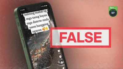 FACT-CHECK: Supposed video of millions of people ‘loving’ former president Duterte is fake