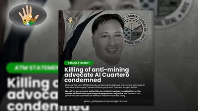 Pagpaslang sa isa na namang anti-mining advocate, kinundena ng ATM