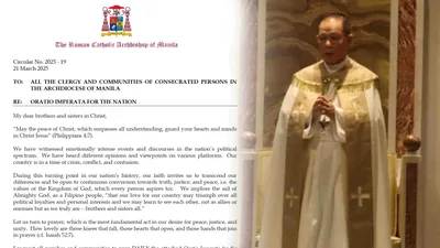 Cardinal Advincula, naglabas ng “Oratio Imperata for the nation”