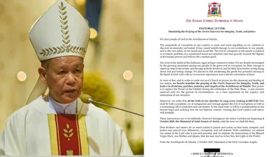 Pagdarasal ng Oratio Imperata kontra katiwalian, ipinag-utos ni Cardinal Advincula - VeritasPH