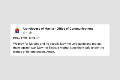 Philippine church leaders join peace prayers for Ukraine