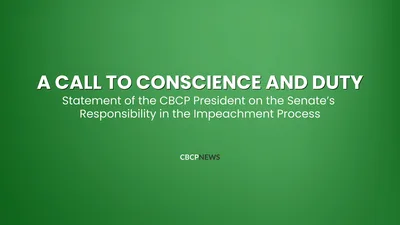 CBCP President’s statement on the Senate’s responsibility in the impeachment process