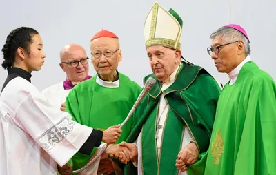 Catholics from mainland China and across Asia in Mongolia for Mass with Pope Francis